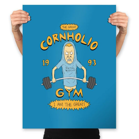 The Greatest Gym - Prints Posters RIPT Apparel 18x24 / Sapphire