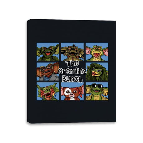 The Gremlins Bunch - Canvas Wraps Canvas Wraps RIPT Apparel 11x14 / Black