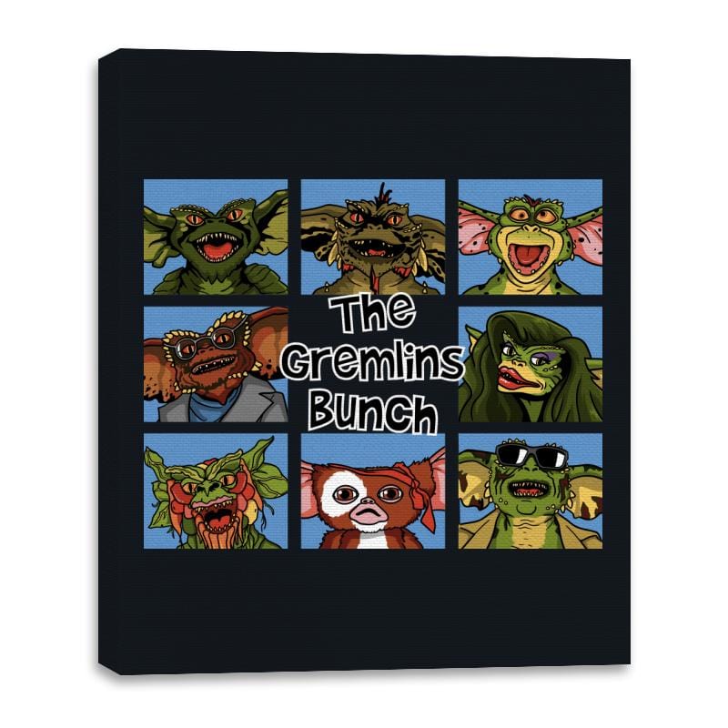 The Gremlins Bunch - Canvas Wraps Canvas Wraps RIPT Apparel 16x20 / Black