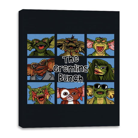 The Gremlins Bunch - Canvas Wraps Canvas Wraps RIPT Apparel 16x20 / Black