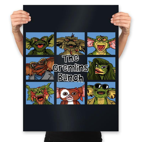 The Gremlins Bunch - Prints Posters RIPT Apparel 18x24 / Black