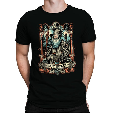 The Grey Wizard - Mens Premium T-Shirts RIPT Apparel Small / Black