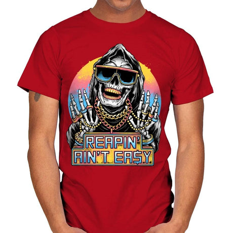 The Grim Rapper - Mens T-Shirts RIPT Apparel Small / Red