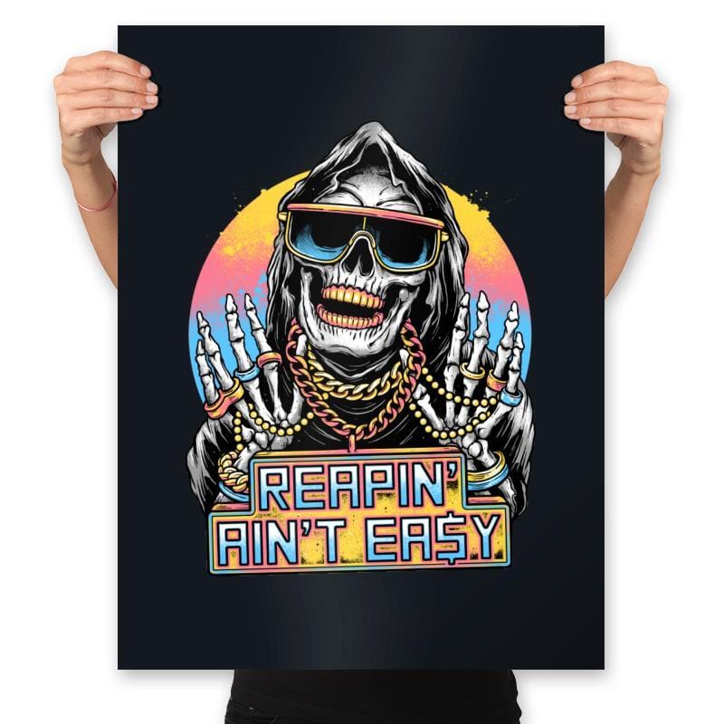 The Grim Rapper - Prints Posters RIPT Apparel 18x24 / Black