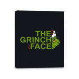 The Grinch Face - Canvas Wraps Canvas Wraps RIPT Apparel 11x14 / Black