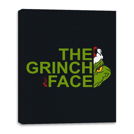 The Grinch Face - Canvas Wraps Canvas Wraps RIPT Apparel 16x20 / Black