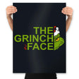 The Grinch Face - Prints Posters RIPT Apparel 18x24 / Black
