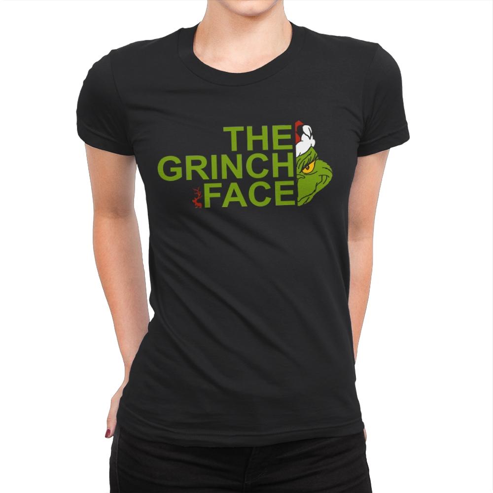 The Grinch Face - Womens Premium T-Shirts RIPT Apparel Small / Black