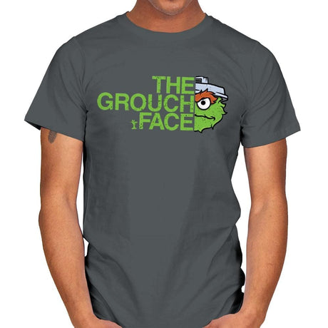 The Grouch Face - Mens T-Shirts RIPT Apparel Small / Charcoal