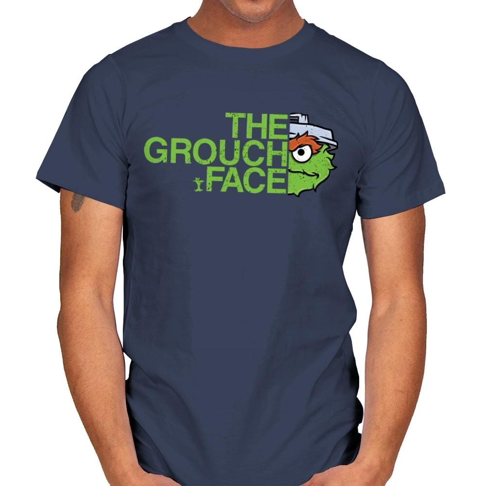 The Grouch Face - Mens T-Shirts RIPT Apparel Small / Navy