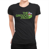The Grouch Face - Womens Premium T-Shirts RIPT Apparel Small / Black