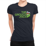 The Grouch Face - Womens Premium T-Shirts RIPT Apparel Small / Midnight Navy