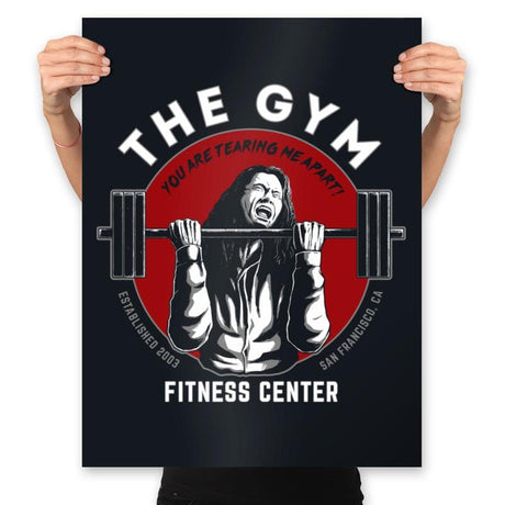 The Gym - Prints Posters RIPT Apparel 18x24 / Black