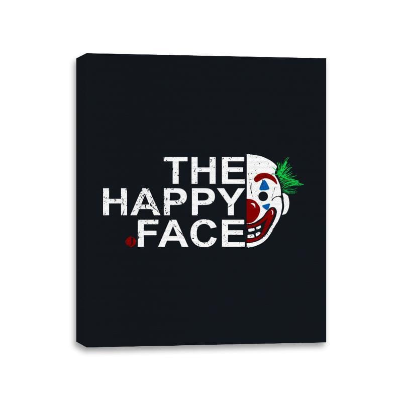 The Happy Face - Canvas Wraps Canvas Wraps RIPT Apparel 11x14 / Black