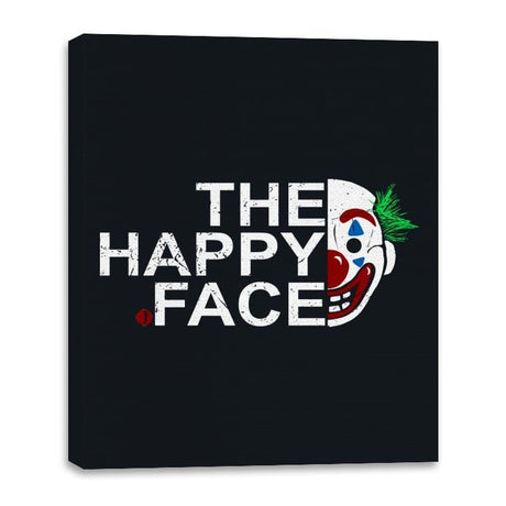 The Happy Face - Canvas Wraps Canvas Wraps RIPT Apparel 16x20 / Black