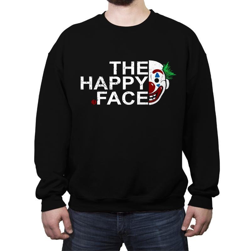 The Happy Face - Crew Neck Sweatshirt Crew Neck Sweatshirt RIPT Apparel