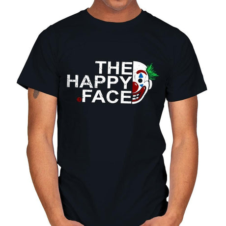 The Happy Face - Mens T-Shirts RIPT Apparel Small / Black
