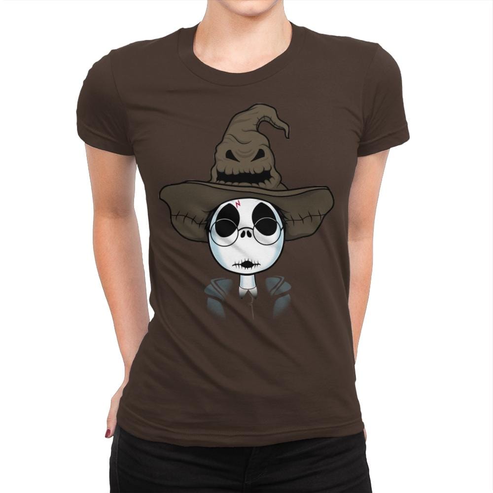 The Hat Of Sorting! - Raffitees - Womens Premium T-Shirts RIPT Apparel Small / Dark Chocolate