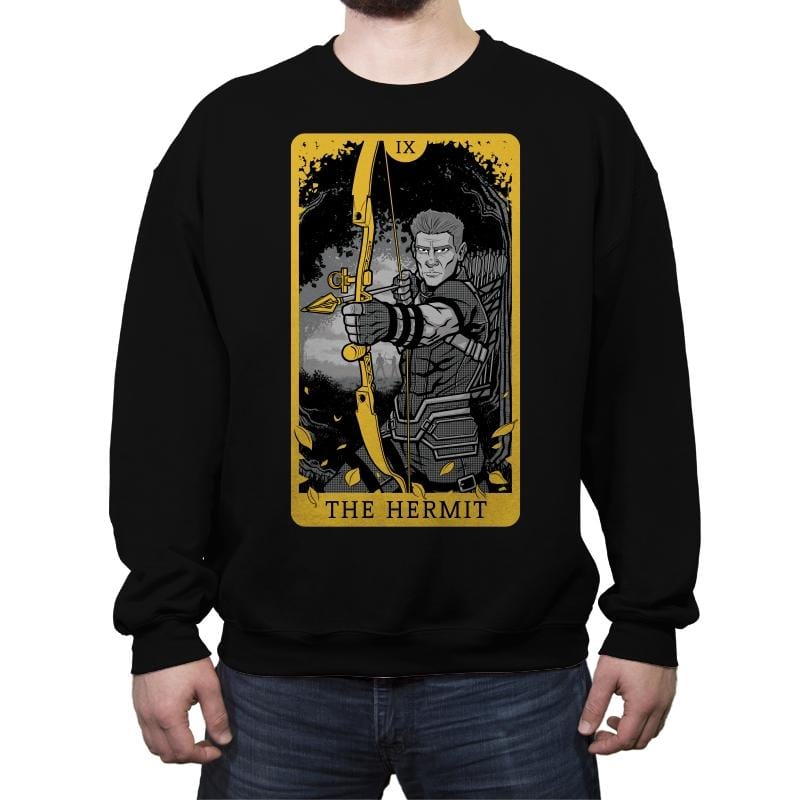 The Hermit - Crew Neck Sweatshirt Crew Neck Sweatshirt RIPT Apparel Small / Black