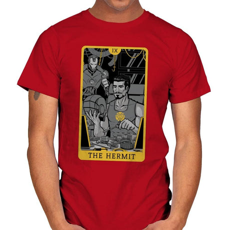 The Hermit - Mens T-Shirts RIPT Apparel Small / Red