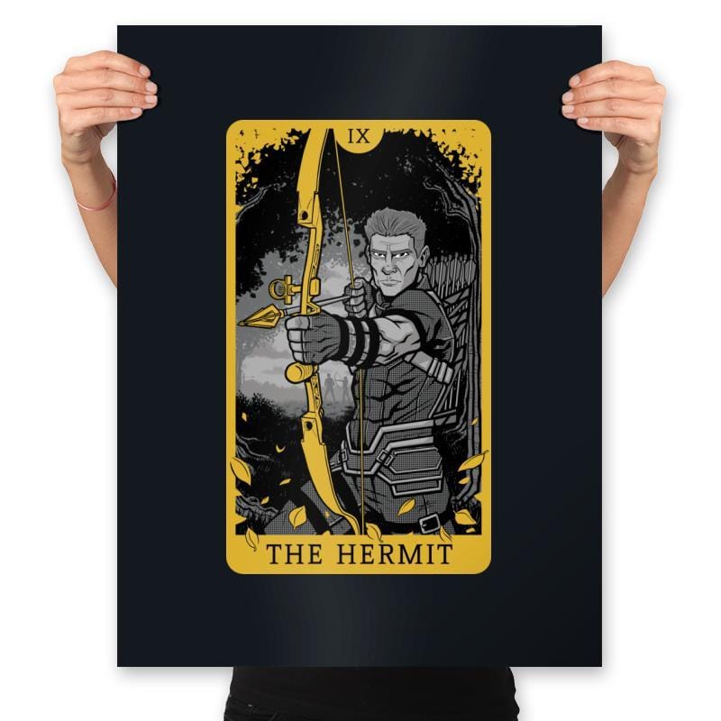 The Hermit - Prints Posters RIPT Apparel 18x24 / Black