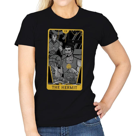 The Hermit - Womens T-Shirts RIPT Apparel Small / Black