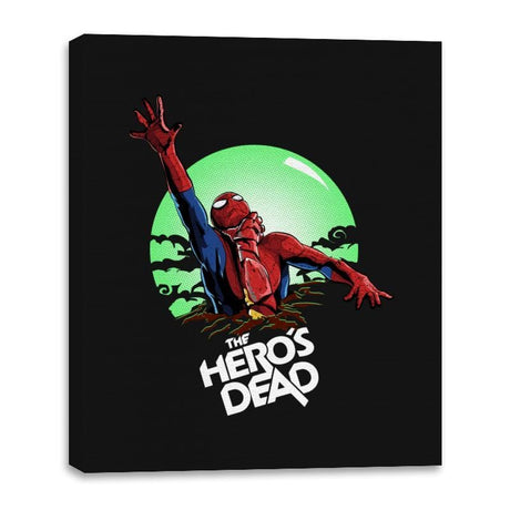 The Hero's Dead - Canvas Wraps Canvas Wraps RIPT Apparel 16x20 / Black