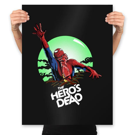 The Hero's Dead - Prints Posters RIPT Apparel 18x24 / Black