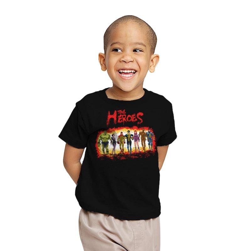 The Heroes - Youth T-Shirts RIPT Apparel X-small / Black