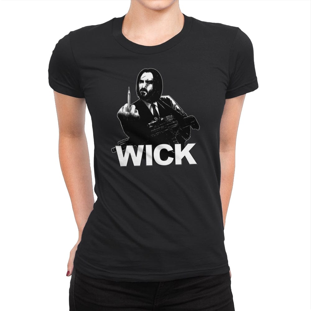 The Hitman in Black - Womens Premium T-Shirts RIPT Apparel Small / Black