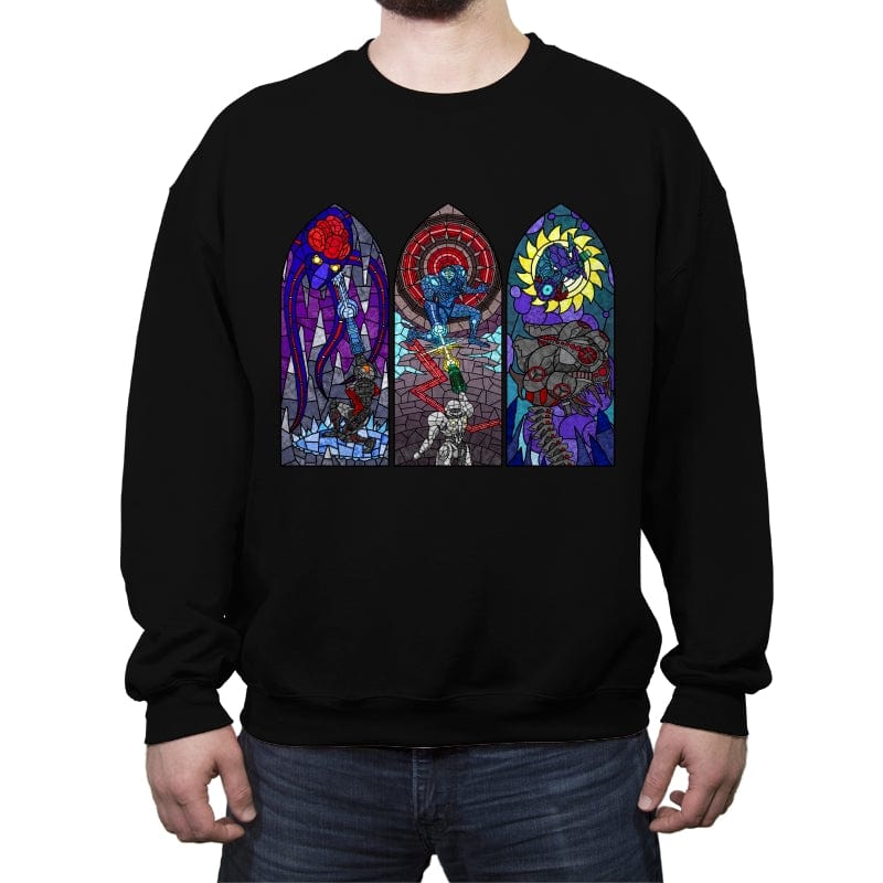 The Holy Trilogy - Crew Neck Sweatshirt Crew Neck Sweatshirt RIPT Apparel Small / Black