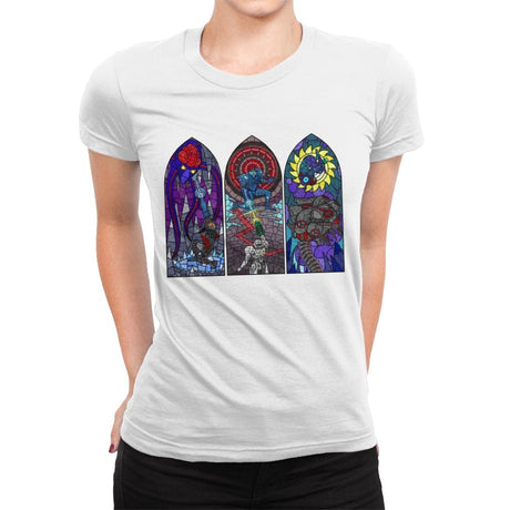 The Holy Trilogy - Womens Premium T-Shirts RIPT Apparel Small / White
