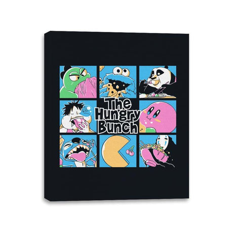 The Hungry Bunch - Canvas Wraps Canvas Wraps RIPT Apparel 11x14 / Black