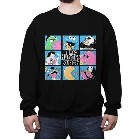 The Hungry Bunch - Crew Neck Sweatshirt Crew Neck Sweatshirt RIPT Apparel Small / Black