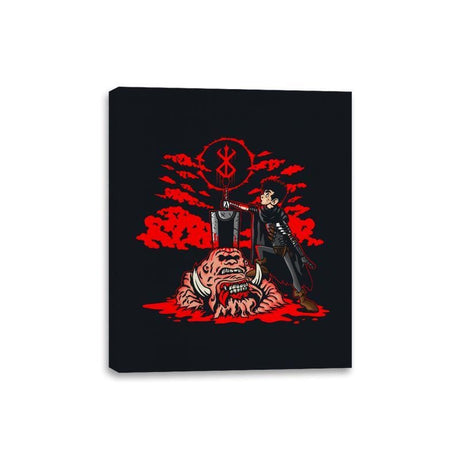 The Hunk of Iron - Canvas Wraps Canvas Wraps RIPT Apparel 8x10 / Black