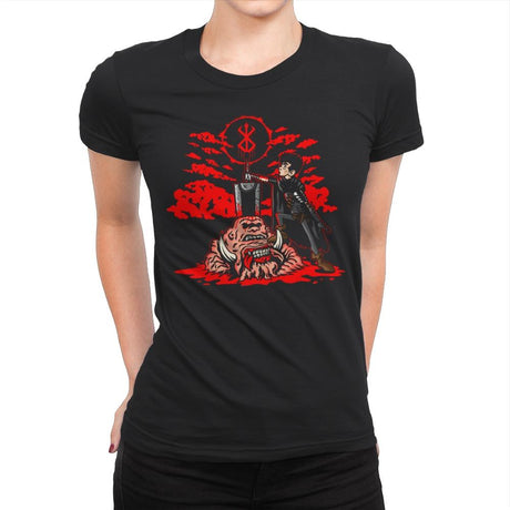 The Hunk of Iron - Womens Premium T-Shirts RIPT Apparel Small / Black