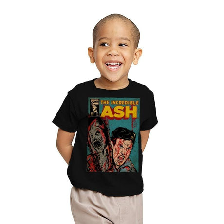 The Incredible Ash - Youth T-Shirts RIPT Apparel X-small / Black