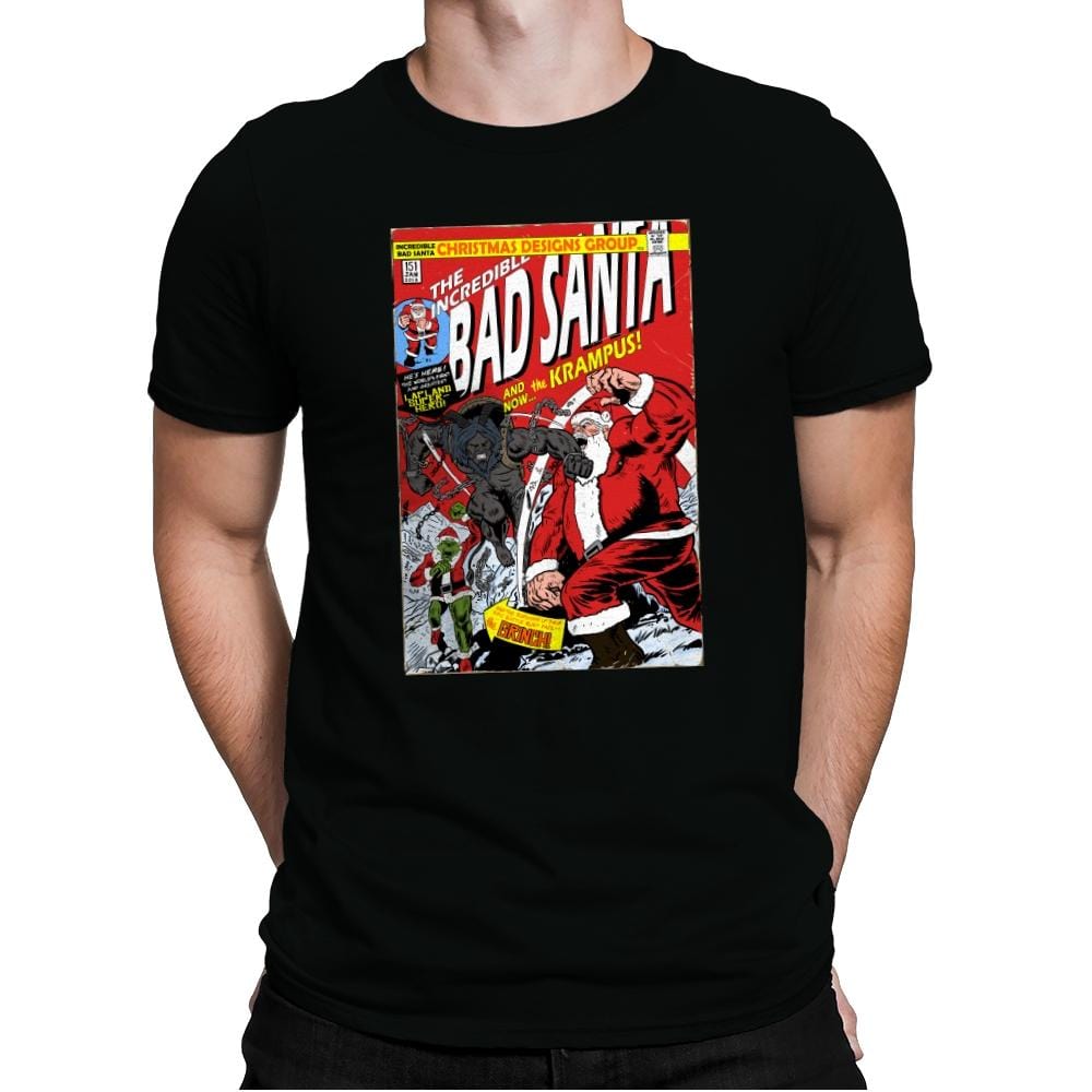 The Incredible Bad Santa - Mens Premium T-Shirts RIPT Apparel Small / Black