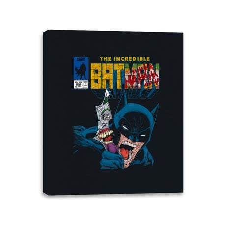 The Incredible Bat - Anytime - Canvas Wraps Canvas Wraps RIPT Apparel 11x14 / Black