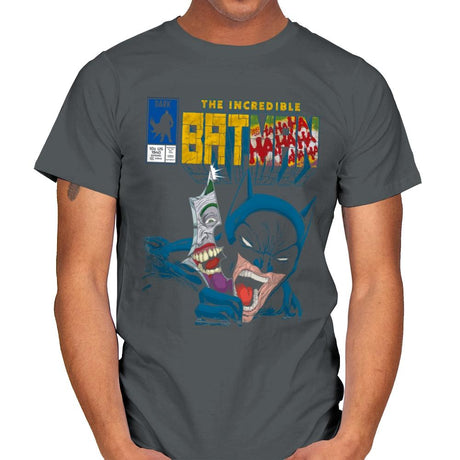 The Incredible Bat - Anytime - Mens T-Shirts RIPT Apparel Small / Charcoal