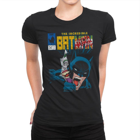 The Incredible Bat - Anytime - Womens Premium T-Shirts RIPT Apparel Small / Black