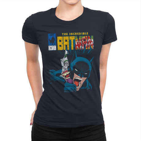 The Incredible Bat - Anytime - Womens Premium T-Shirts RIPT Apparel Small / Midnight Navy