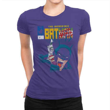 The Incredible Bat - Anytime - Womens Premium T-Shirts RIPT Apparel Small / Purple Rush