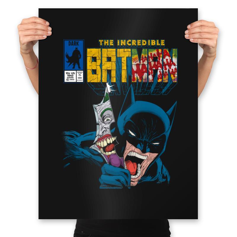 The Incredible Bat - Prints Posters RIPT Apparel 18x24 / Black