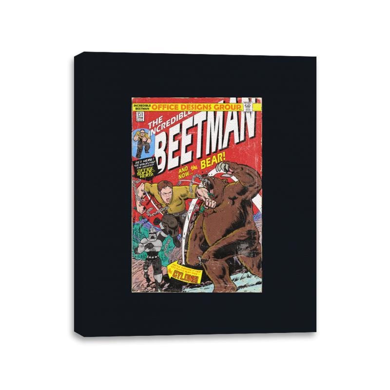 The Incredible Beetman - Canvas Wraps Canvas Wraps RIPT Apparel 11x14 / Black