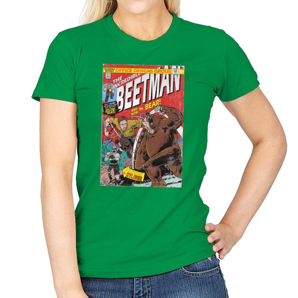 The Incredible Beetman - Womens T-Shirts RIPT Apparel Small / Irish Green