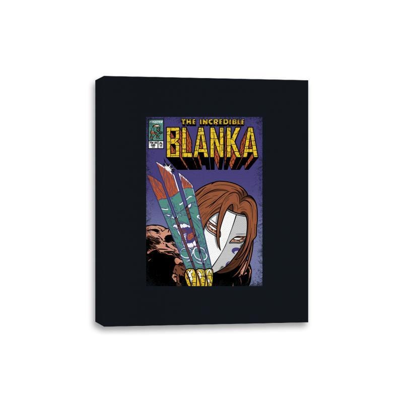 The Incredible Blanka! - Canvas Wraps Canvas Wraps RIPT Apparel 8x10 / Black