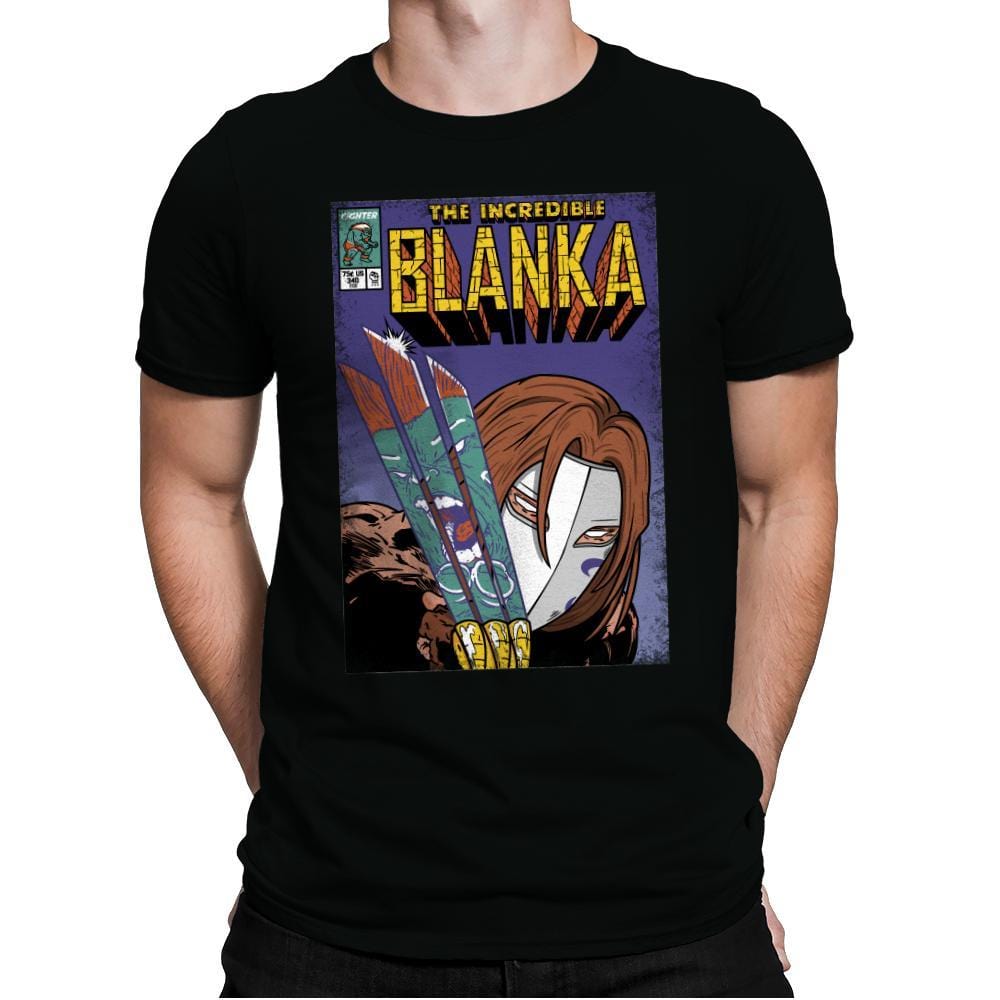 The Incredible Blanka! - Mens Premium T-Shirts RIPT Apparel
