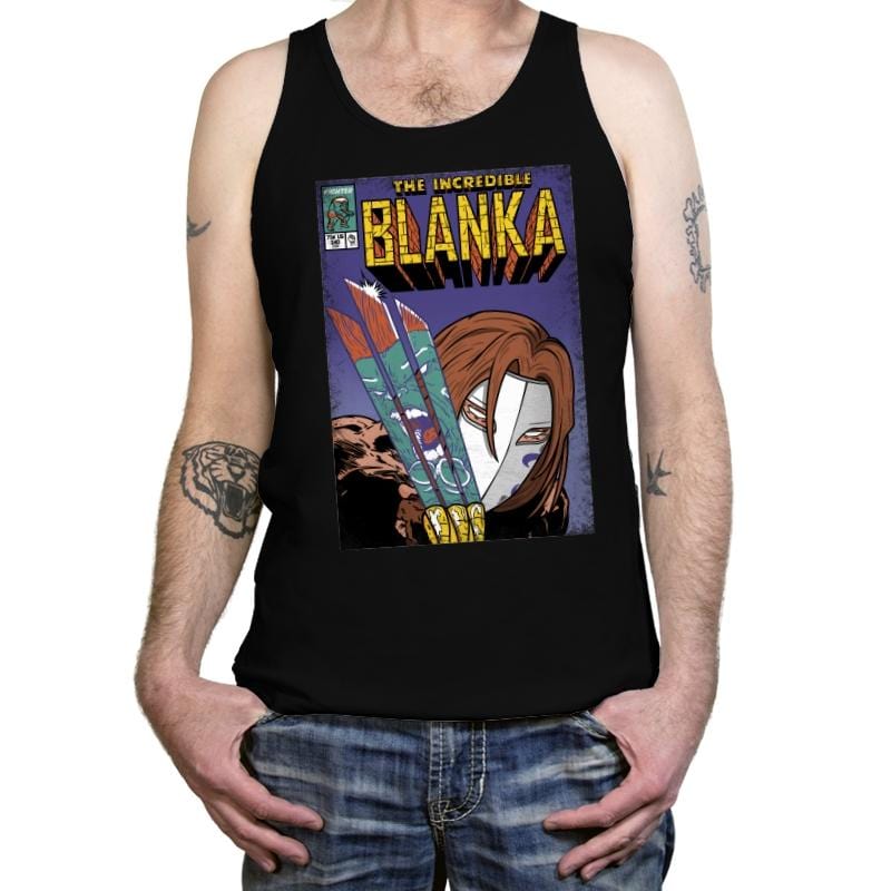 The Incredible Blanka! - Tanktop Tanktop RIPT Apparel X-Small / Black