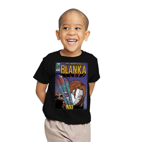 The Incredible Blanka! - Youth T-Shirts RIPT Apparel X-small / Black